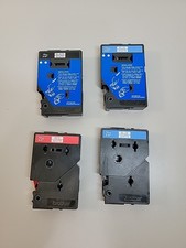 Brother P-Touch TC-20 Tape LOT Three Cartridges - Black, Blue Bonus