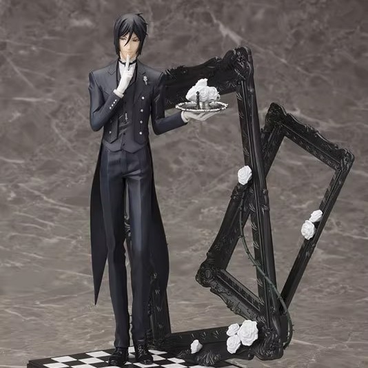 Figura Modelo Mayordomo Negro Sebastian·Michaelis 25cm Estatua Decorativa Juguete Regalos