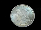 1896 $1 Morgan Silver Dollar - UNC with Rainbow Toning