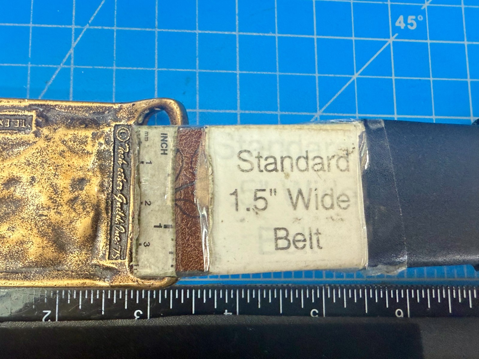 T.E. Express Train Solid Brass Vintage 1975 Belt … - image 6