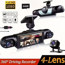 Dash Cam Car,360 Degree Dashcam FHD 1080P Front Left and Right with 3.16  Display