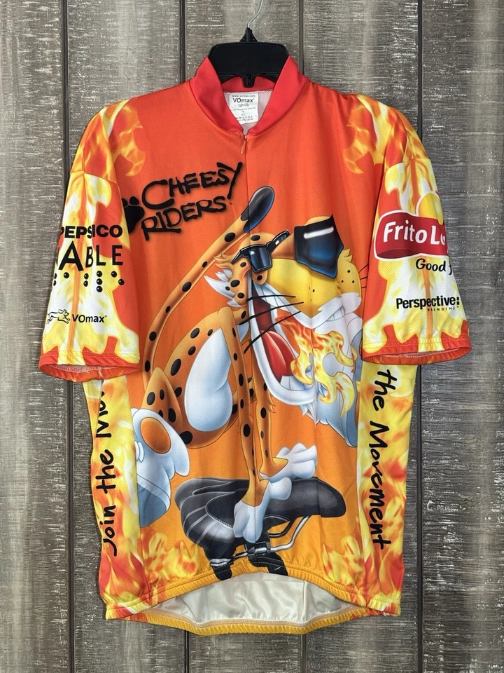 Team Frito Lay Chester Cheetah Jersey Cheesy Riders 2008 MS150 VOmax Large - Image 2 of 4
