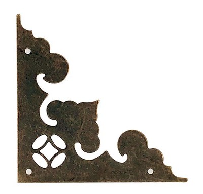 12Pcs Antique Decorative Box Corner Decoration,Vintage Metal Book Corner Prot...