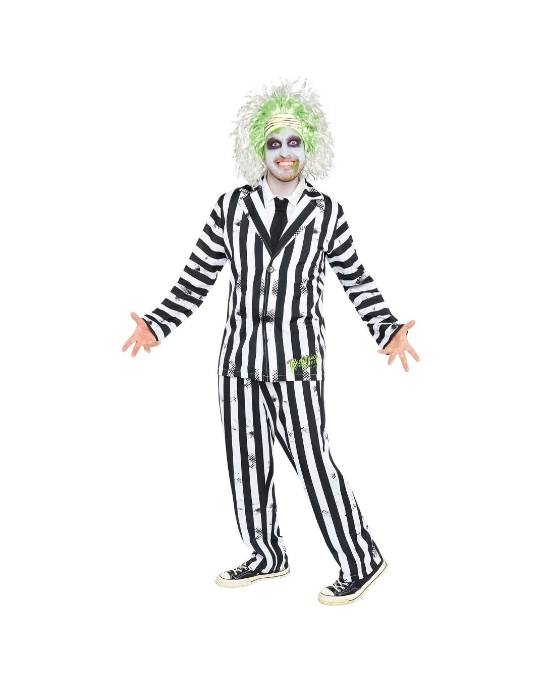 Amscan Beetlejuice Halloween Gents Fancy Dress Costume Size XL A160