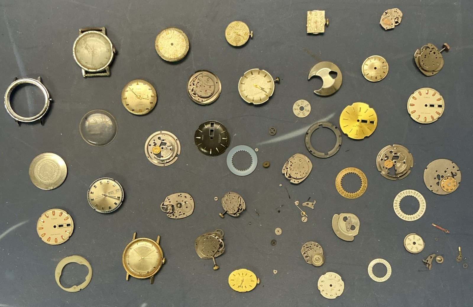 VTG Parts Lot Watch Repair And Or Watchmakers Parts Liquidation For Timex (41) - vintagewatches.pk