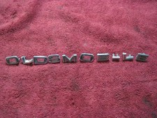 71-72 Oldsmobile Cutlass Supreme Trunk Lid Chrome Letters Emblems 1971 1972 A 71-72 Oldsmobile Cutlass Supreme Trunk Lid Chrome Letters Emblems 1971 1972 A