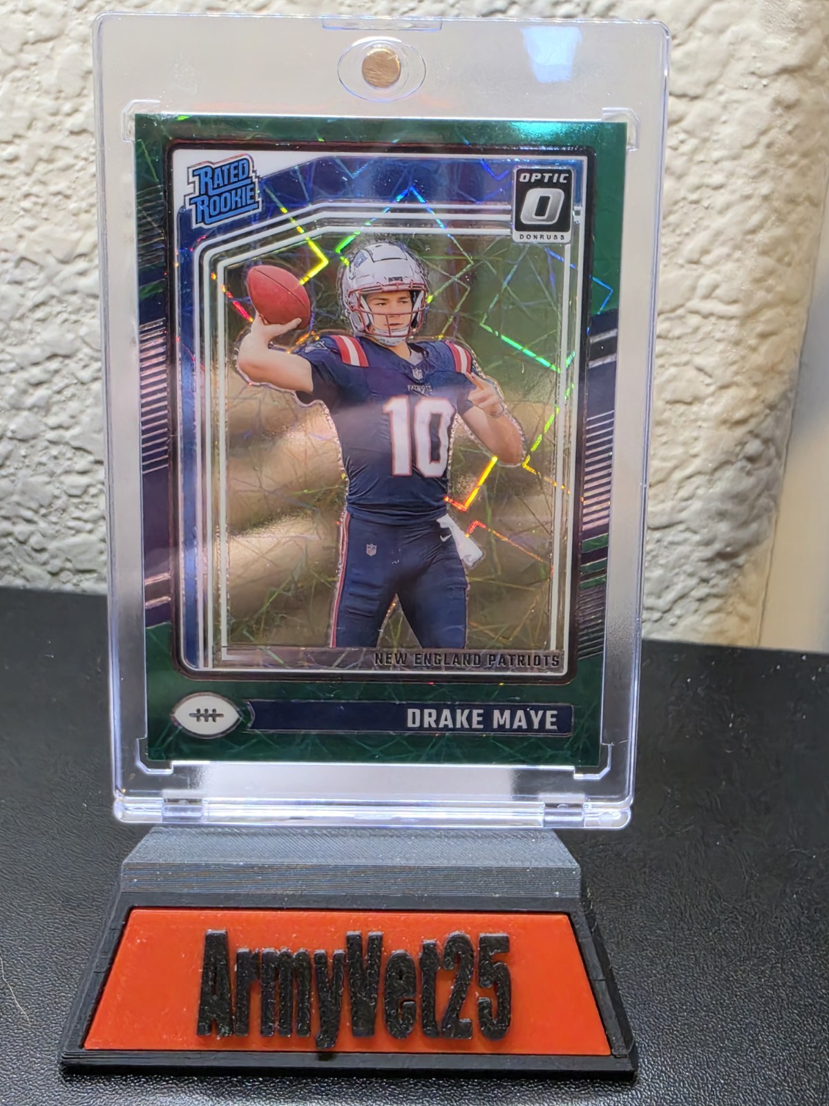 2024 Panini Donruss Optic - Rated Rookie Drake Maye #229 Green Velocity Prizm...