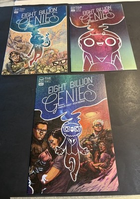 Lot Of Three Eight Billion Genie Comics. 2,4, &5, High-Grade!