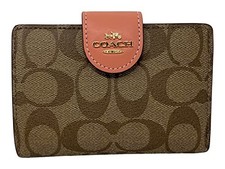 Coach Bifold Wallet Khaki C0082-IMVHOJapan Shipping