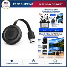 Wireless Display Adapter for iPhone iPad, 4K Screen Mirroring HDMI Dongle