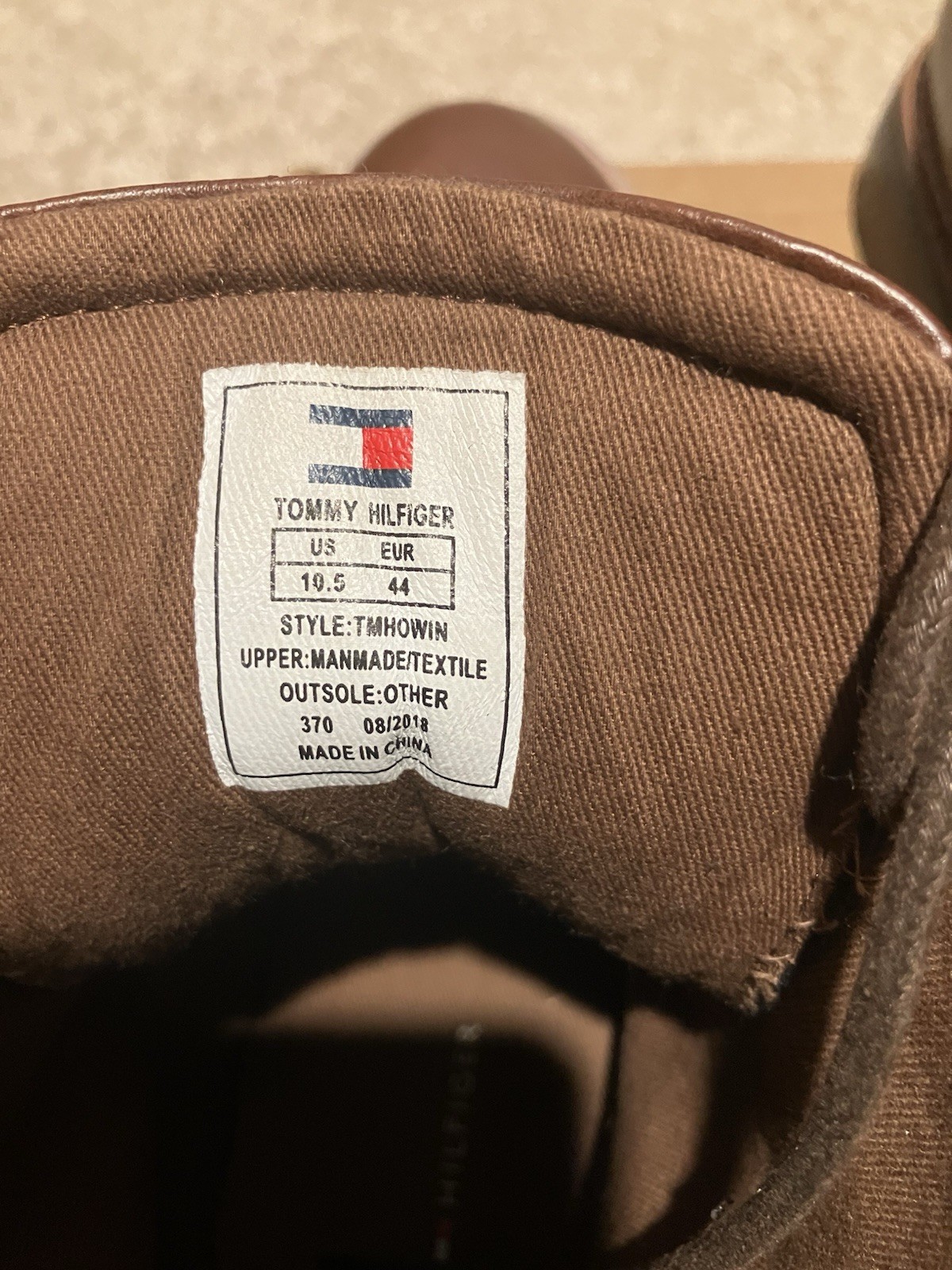 Tommy Hilfiger Men's Brown Leather boots Size 10.5 thumbnail 3