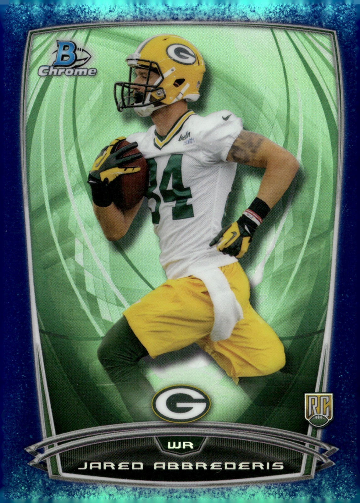 Jared Abbrederis Bowman Chrome #168 Bubbles Refractor