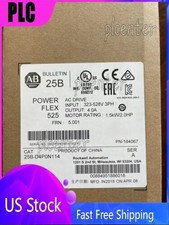 New Allen Bradley 25B-D4P0N114 /A Powerflex 525 AC Drive 2HP Surplus SEALED
