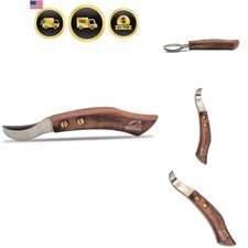 Hoof Trimming Loop Knife Stainless Steel Farrier Tool for Horse Cow Hoof Care
