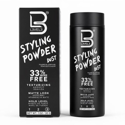L3VEL3 Styling Powder Dust Hair Volume Texturizing Matte Look Extra Hold 1oz