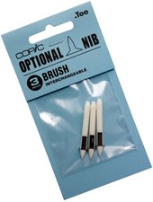Copic Markers Brush Nib 3pack White