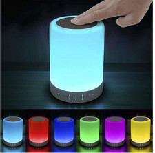 Touch Sound Bluetooth Bedside Lamp Night Light Music Player / NEW