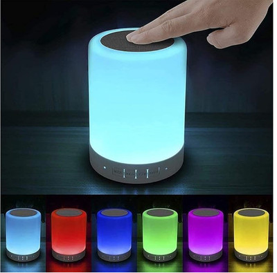 Touch Sound Bluetooth Bedside Lamp Night Light Music Player / NEW