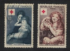 France Paintings Red Cross Fund 2v T2 1953 Canc SG#1232-1233 MI#1032-1033