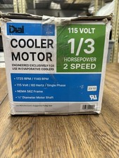 Dial 2202 13 Hp 115v 2 Speed Evaporative Swamp Cooler Motor Dial 2202 13 Hp 115v 2 Speed Evaporative Swamp Cooler Motor