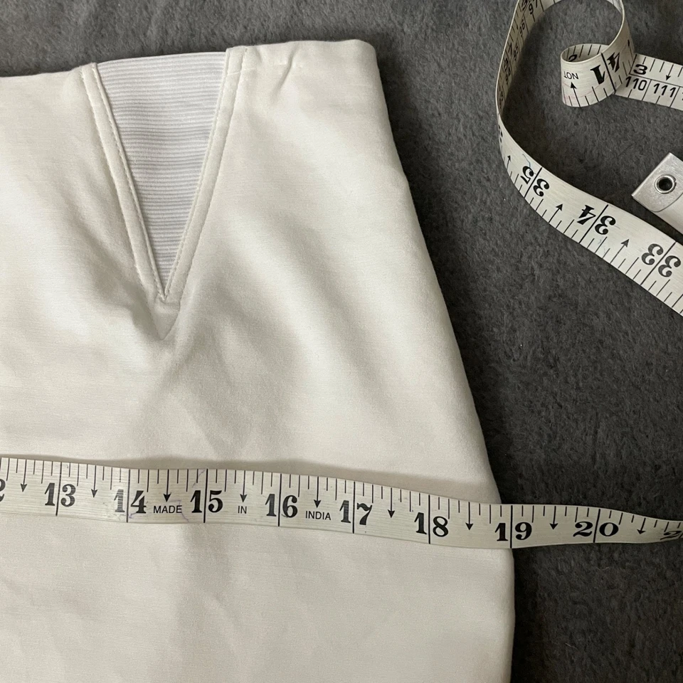 Falda Peter Nygard para mujer 8 blanca con abertura recta inserción elástica Foto 4 de 4