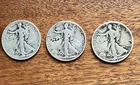 90% Silver Walking Liberty Coins Years 34s,35 And 36