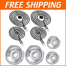 MP22YA Burner Element & 4pcs Drip Pans W10196...