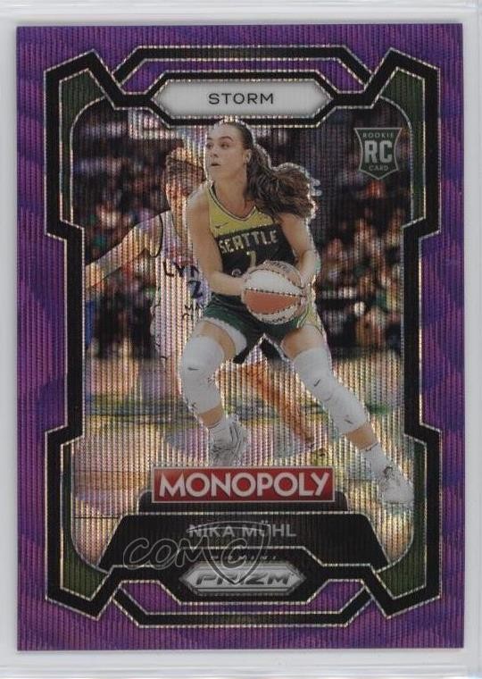 2024 Panini Prizm Monopoly WNBA Purple Wave Nika Muhl Mühl #4 Rookie RC