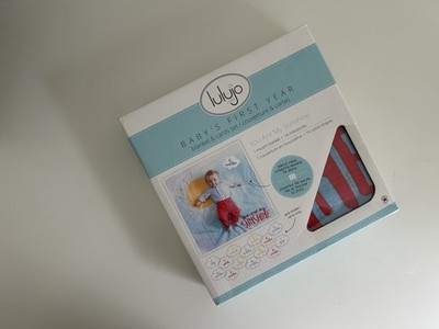 Lulujo Baby s First Year Milestone Blanket & Card Set | 40in x 40in - NEW