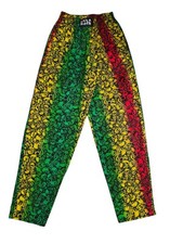 vintage 80s rare life's a beach skull pants size M