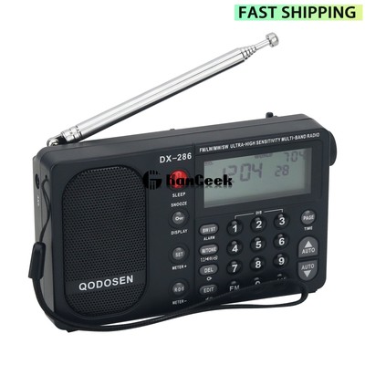 QODOSEN DX-286 Multi-band Radio AM/FM/LW/SW Ultra high Sensitivity QODOSEN DX-286 Multi-band Radio AM/FM/LW/SW Ultra high Sensitivity