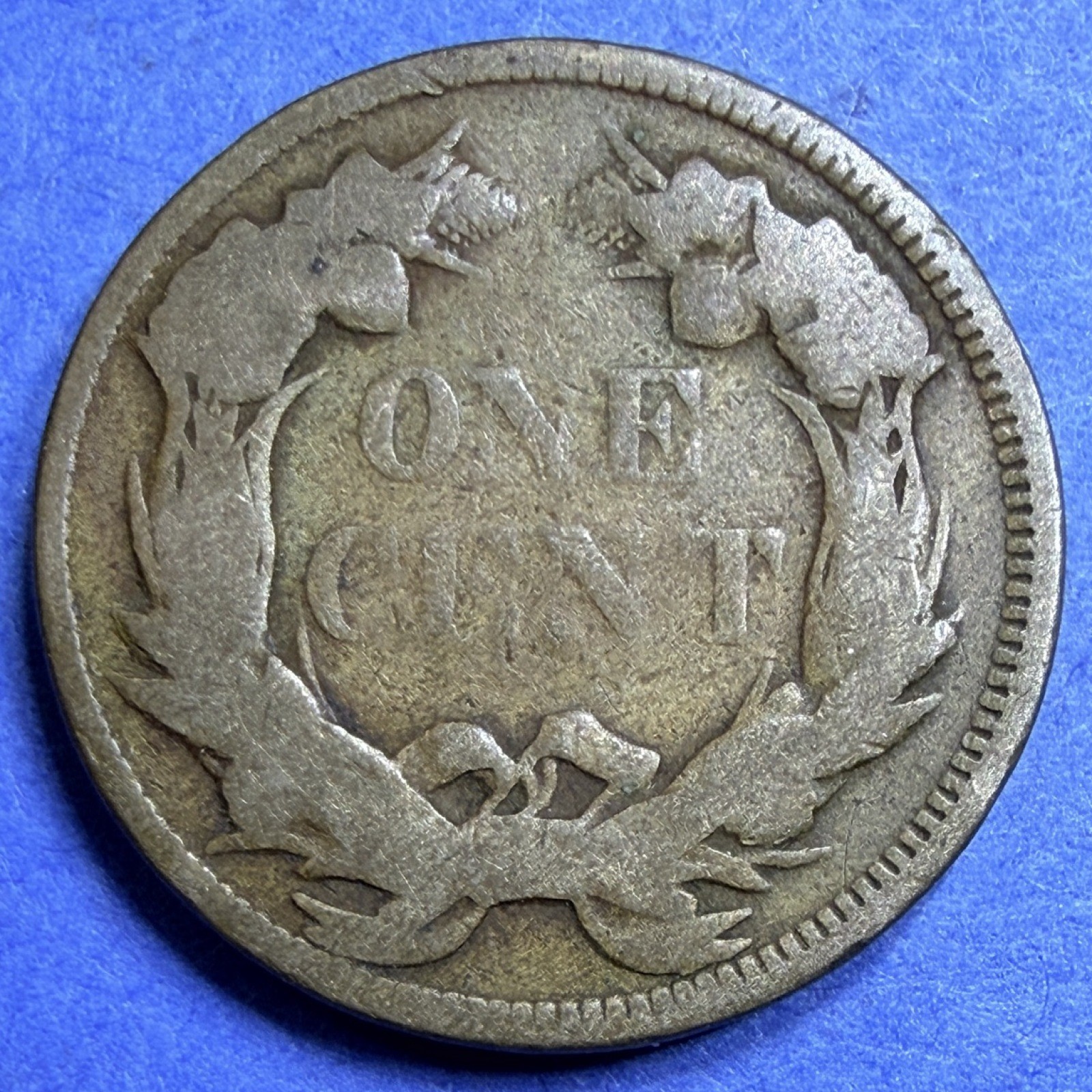 1858 Flying Eagle Cent 1C G Good 3-Year Type US Copper-Nickel Penny Antique