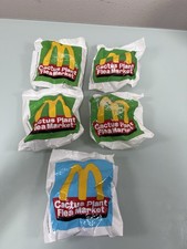 Cactus Plant Flea Market McDonalds Happy Meal Toy Lot 5 Sealed Mystery Lot