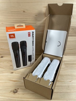 JBL Partybox Wireless MIC Karaoke Mikrofon Schwarz - 2 Stück