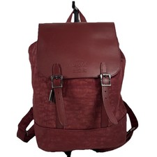 Zaino piccolo Herschel Orion Retreat bordeaux con patta in pelle