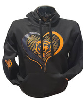 Chicago Bears Unisex Heart Hoodie Casual Sweatshirts Jogging Hooded Coat