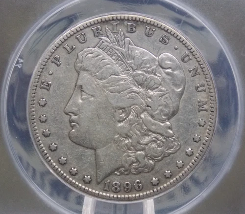 1896 "S" Morgan SILVER Dollar $1 ANACS VF30 #074 Very Fine ECC&C, Inc.