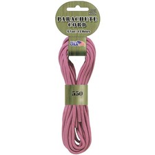 Pepperell PARA-1605 Parachute Cord 4mmx16'-Pink 6Pk 