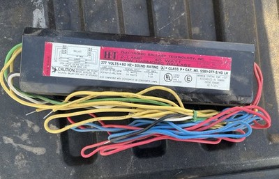 1 - NEW EBT SSB1-277-2/40 LH 277V 2-Lamp 40W  T12 Electronic Ballast