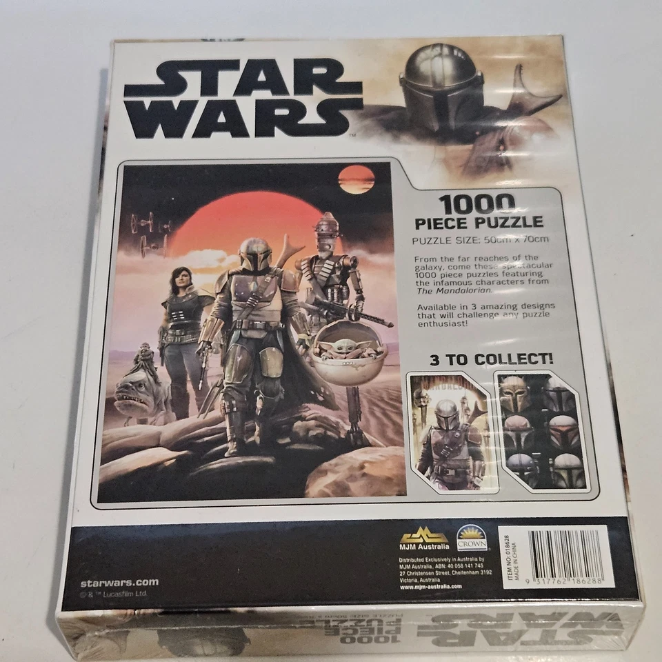 Rompecabezas Star Wars Mandalorian 1000 piezas - Sellado de fábrica - Spin Master - 50x70 cm Foto 3 de 4