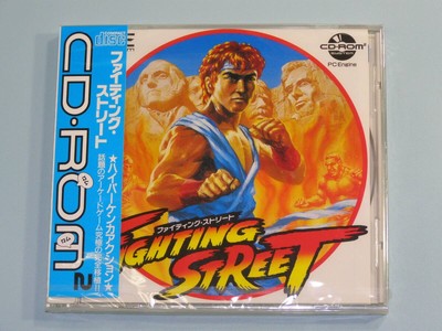Ungeöffnete FIGHTING STREET PC Engine CD ROM2 Hudson Soft aus Japan kostenlos...