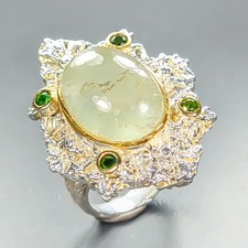 Antique Natural Aquamarine Ring 925 Sterling Silver Size 7 /R463723