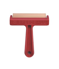 Pop-in Soft Rubber Brayer, 4-Inch Roller for Block Printing, Relief Printing,...