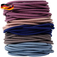 Haargummis Damen Und Herren 100 StüCk Elastisch, DüNn, 4,5 Cm, Bunt, Langlebig
