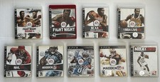 PS3 Sports Game Lot 9 Madden NFL NHL NBA Live 2K8 NCAA March Madness Fight Night