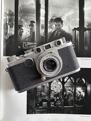 Leica IIf Black Dial + Optik / Objektiv Leitz Elmar f= 50cm 1:3.5