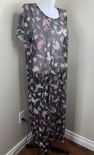 Disney Princess Ariel Little Mermaid Mesh Sheer Overlay Midi Dress Sz 2X