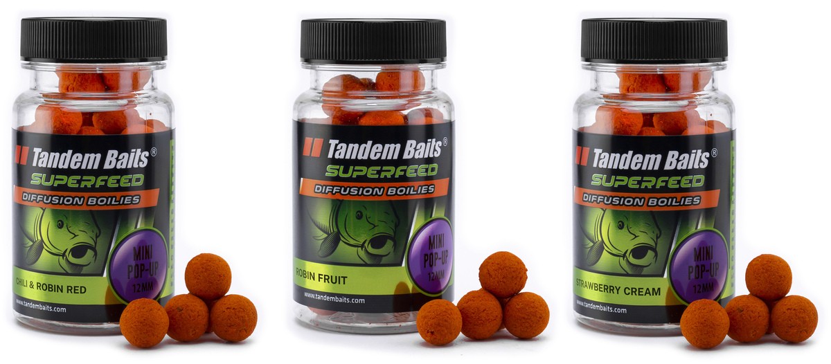 Tandem Baits Pop-up diffusion mini SuperFeed 12 mm–30 g–Mix Robin Red 3pz
