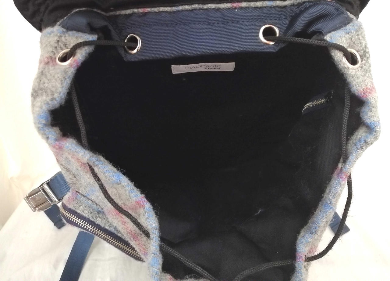 Backpack Model GRY Check Pattern CIAOPANIC HARRIS… - image 6