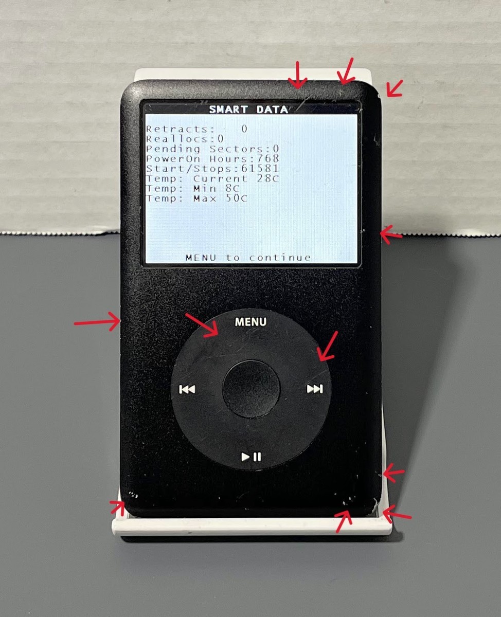 Apple A1238 MB147LL 80GB iPod Classic Original 6th Gen Storage